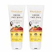 TheGlam Ubtan Face Wash Combo with Turmeric & Saffron for Tan Removal Deep Cleansing Face Wash for All Skin Types with Sandalwood