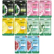 GARNIER Sheet Mask Pack Of 10 (Vit C +Sakura+Charcoal+Hydra+Green Tea) PO10 (280 g)