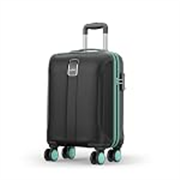 Safari Cabin Thorium Neo 8 Wheels 55 Cm Small Trolley Bag Hard Case Polycarbonate 360 Degree Wheeling System Luggage, Trolley Bags for Travel, Suitcase for Travel, Black