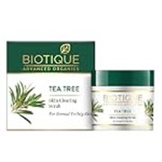 Biotique Tea Tree Skin Clearing Face Scrub for Normal to Oily Skin, 50g