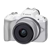 Canon EOS R50 Mirrorless Camera with RF-S18-45mm f/4.5-6.3 is STM Lens (24.2 MP) for Video Vlogging – White