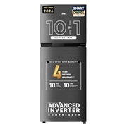 IFB Smart Choice 241L 3Star 10 in 1 Convertible,Advanced Inverter Frost-Free Double Door Refrigerator with 30 Hrs Cooling Retention,Freezer LED &4 Year Super Warranty (2026,IFBFF-291CYOSETM,Onyx Grey)