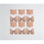 Frenchie VIP Plus White 100% Combed Cotton Brief Combo Set for Mens with Soft Concealed Waistband, White