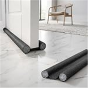 Door Draft Stopper PVC Size 36Inch | Under Door Dust & Noise Blocker | Cold & Heat Insulation Strip | Door Gap Sealer for Home Doors & Windows | Easy Install | Black | Pack of 1