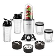 Cookwell Bullet Mixer Grinder (5 Jars, 3 Blades, Silver) – 600 Watts – 2 Year Warranty