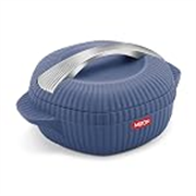 MILTON plastic Oyster 1500 PU Insulated Casserole, 1275 ml, Royal Blue, BPA Free, Food Grade, Hot and Cold, Easy to Carry, Easy to Store, Chapati, Roti, Curd Maker