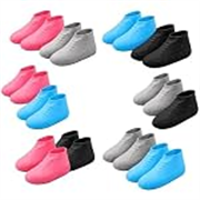 Waterproof Shoe Cover for Women & Men | Reusable Rain Boot Cover with Anti-Slip Sole | Monsoon Footwear Protector for Bike Riding & Travel Gym Pack Of 6 (3 Pair), Pink