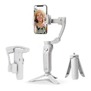 Digitek DSG-007F 3-Axis Smartphone Gimbal, Handheld Vlogging Stabilizer with 4 Creative Modes, Smooth Video Stabilization, Wide Angle Design, Compatible with Android & iOS (Standard)