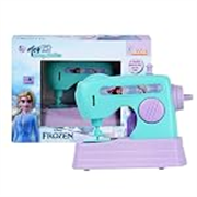 Frozen Theme Mini Sewing Machine Toy for Kids – Battery Operated Pretend Play Home Appliance with Interactive Buttons, Educational Role Play Toy|Birthday Gift for Girls Ages 3+ Turkish Blue