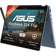 ASUS Vivobook S14 Flip OLED (2026) with Touch Screen, Snapdragon X – (8 GB/512 GB SSD/Windows 11 Home) TP5408QA-U2093WS Thin and Light Laptop (14 inch, Light Blue, 1.39 kg, With MS Office)