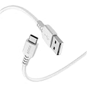 Intex SPEED 3A USB to Type C Fast Charging & Data Sync Tangle Free Cable, Output 480 Mbps for BT Speaker, Mobile, Tablet, TWS & Other Type C Devices– White