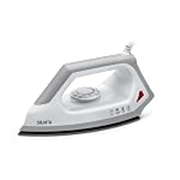 Sujata Espira 1000W Dry Iron for Clothes with German Greblon Non-Stick Soleplate, Adjustable Temperature Control, Overheat Protection, 2 Year Warranty, Lightweight Iron Press (Grey & White)