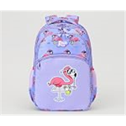 Gear Flamingo 15″/21L Medium Water Resistant School Bag | Casual Backpack | Daypack | Travel Backpack | Kids Bag for Boys/Girls (Purple – Pink)