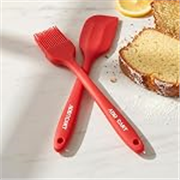 ADD2CART (Assorted, 2 piece Set) Cooking Oil Brush with Non-Stick Silicone Spatula Food-Grade, BPA-Free, Dishwasher Safe, Heat-Resistant from -40°C to 230°C, and a Smooth Design for Baking and Mixing