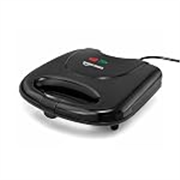 Amazon Basics 2-Slice Sandwich Maker 750W | Non-Stick Coated Plates | Thermostatic Temperature Control | Cool-Touch Handle | Power & Ready Indicator Lights | Overheat Protection | Upright Storage Design | BIS Certified | Black