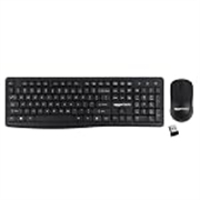 Amazon Basics Wireless Keyboard and Mouse Combo | 2.4GHz Wireless | Full-Size 104-Key Keyboard with ₹ Key | Low-Noise Typing | Compact Ergonomic Mouse | USB Receiver | Windows XP 7 8 10 11