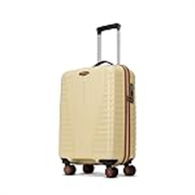 Aristocrat Airpro Max 8-Wheel Cabin, Hard Case Trolley Bag, Mojave Desert | Durable Polypropylene Case, Lightweight, Combination Lock, Sturdy Zipper, Compact Travel Luggage, 3-Year Global Warranty