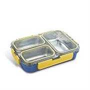Asian Plastowares – 2 Insulated Lunch Box | Tiffin Box – Leak-Proof, Airtight | Lunch Box for Kids & Adults | Durable & Spill-Free School, Office, and College Tiffin | Navy Blue