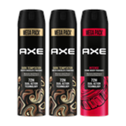 AXE Dark Temptation and Intense Deodorant Spray – For Men (645 ml, Pack of 3)