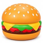 Burger Squishy Toy, Soft Squeeze Fidget Toys with Colorful Food Designs, Burger Novelty Toys for Boys & Girls, Stress Relief Squeeze Toys for Home, Travel & Play, Pack of 1