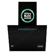 Crompton AQNova BLDC 1800m3/hr 60cm Slant Chimney|AirIQ technology|Adaptive suction| Intelligent Autoclean|Motion Sensor|15Yrs Motor & 4Yrs Overall Warranty|(Black)|Free Installation & Ducting kit