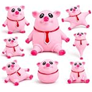 Cute Pig Squishy Toy with Soft Stretchable Body, Squeeze and Pull Fidget Toy for Kids and Adults, Novelty Stress Toy for Desk, Travel, Birthday Gifts and Party Return Favors