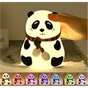 Desidiya® Cute Panda Night Lamp – Silicone Lamp for Bedroom, Color Changing LED Touch Light, Portable for Kids, BPA-Free Bed Lamp for Kids, Nightlight for Home Decoration, Valentine Special