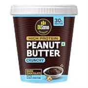 DiSano High Protein Dark Chocolate Peanut Butter with Whey Protein, Crunchy 510g | 30g Protein. Gluten Free, Post & Pre Workout snack