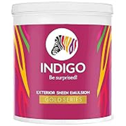 Indigo Exterior Sheen Emulsion Gold Series – Exterior sheen paint formulated with speciality acrylics for a smooth sheen finish – 1 L Verd Green