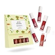 Just Herbs Herb Enriched Matte Liquid Lipstick | Set of 5 | Liquid Lipstick for Women | Deeps & Reds Shade | Hydrating & Lightweight | Ashwagandha & Brahmi – 1ml x 5u
