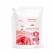 Khadi Ayurvedic Rose Hand Wash – Luxurious Herbal Cleanser with Calming Rose Aroma | Moisturizing, Antibacterial & Soft on Hands – 1000ml. (Refill Pack)