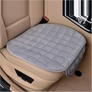 Memory Foam Car Seat Cushion, Universal Fit with Non-Slip Grip, Storage Pouch, Grey (Grey)