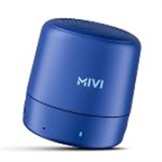 Mivi Play Bluetooth Speakers Wireless with 12 Hours Playtime. Wireless Speaker Made in India with Exceptional Sound Quality, Portable and Built in Mic-Blue
