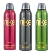 Nike Unisex Rose + Oud + Amber Deodorant Spray For Woman- Pack Of 3 (200Ml Each)