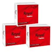 Royal Tissue Paper Napkins (210 Pulls)70 Pulls X 3 Packs | 1-Ply Soft Paper Napkins | Ideal for Snacks, Parties & Daily Use