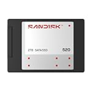 SanDisk® 520 SATA SSD 500GB, 2.5-inch Internal Solid State Drive, Up to 560MB/s Read Speed, 3D NAND, Up to 1000TBW Endurance, 5-Year Limited Warranty