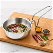 SOLARA Triply Stainless Steel Tadka Pan, 12 cm, Tri-Ply Heavy Bottom Tempering Pan for Tadka & Seasoning, Induction & Gas Compatible, Food Grade Stainless Steel