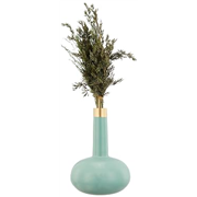 Solimo Flower Vase with Rust-Resistant Coating | Stylish and Easy-to-Clean Finish | Compact Design for Modern Décor | Gourd Vase – Aqua