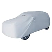 Solimo UV Protection & Dust Resistant Car Cover for MG Hector Plus (Silver)