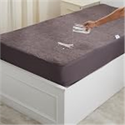 Solimo Water Resistant Polyester Mattress Protector, Single Bed Size (75×36 inch), Grey