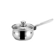 Steelcraft Premium Stainless Steel Esteem Saucepan with Glass lid -18 cm, 1780ml (Induction Friendly) Cook and Serve, for Multipurpose Cooking, Silver, Set of 1