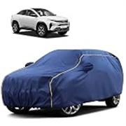 Sulfar 100% Water Resistant Car Body Cover Compatible with Mirror for Toyota Legender (Triple Stitched, Full Bottom Elastic, Dark Grey)
