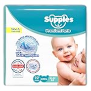 Supples Premium Baby Diaper Pants | 22 Baby Diapers | XXXL | 18-55 Kg | 12 Hrs Absorption | Cushiony Cotton Soft Fabric | Phthalates-Free | Triple Leak Guard