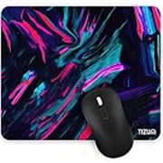 Tizum Mouse Pad with Anti-Slip Rubber Base & Ultra-Smooth Surface | Washable, Spill-Resistant Print Design, Computer Mouse Mat for Laptop, Desktop & Office (Multicolor)