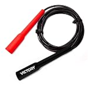 VICTORY Adjustable Skipping Rope for Men and Women for Kids Jumping Rope for Exercise, Gym Fitnes Freestyle Skipping Rope (Red)