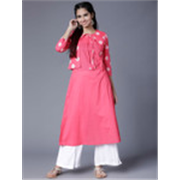 Vishudh Women Regular Pure Cotton Kurta with Jackets