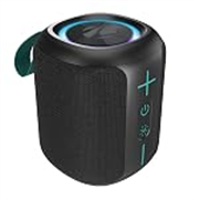 ZEBRONICS Sonic Pod 15 Plus Bluetooth Speaker, 8W RMS, 5H Backup, Type-C Charging, RGB Modes, Passive Radiator, Splash-Proof, BT v5.4, USB, mSD, TWS, Call Function, Fabric Finish, Carry Loop (Black)