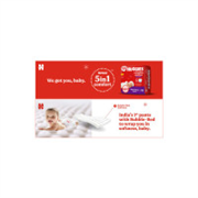 Huggies Comfy Baby Diaper Pants, Upto 50% Faster Absorption - XL (56 Pieces)