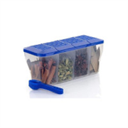 4 In 1 Masala Box container for vegetables,dryfruits,spices,grocery,pickles,and multipurpose 4 in 1 box for kitchen & Storage Containers Airtight, Grocery, Dry Fruits Box