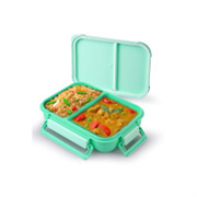 ATTRO Gourmet 2 Compartment Lunch Box Portable Meal Org..
